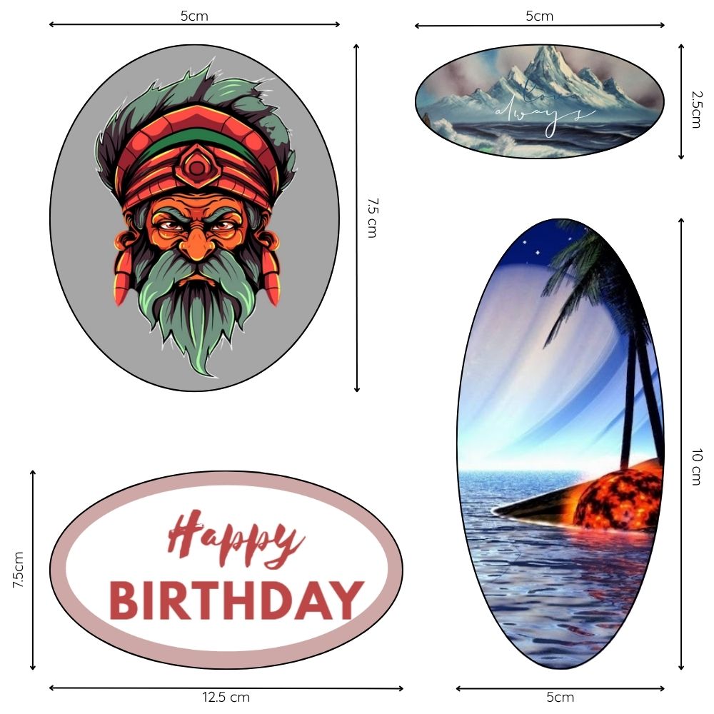Oval Stickers