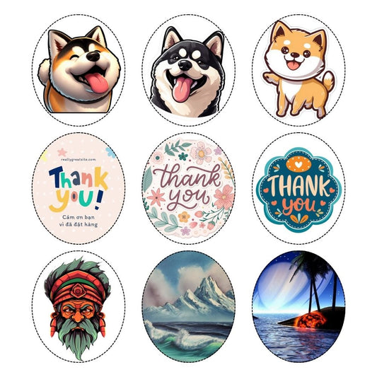 Oval Stickers
