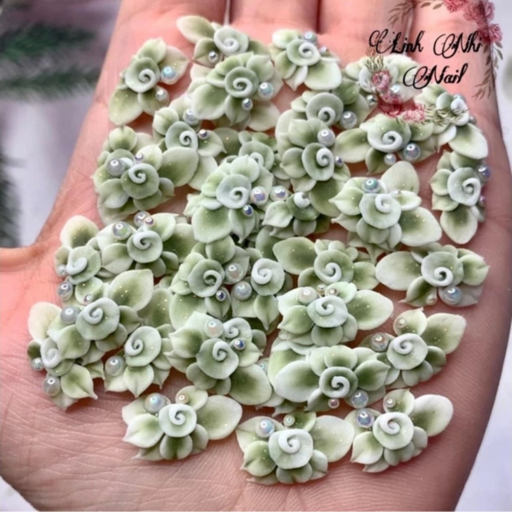 Hoa Bột Nail - Hoa Xoáy