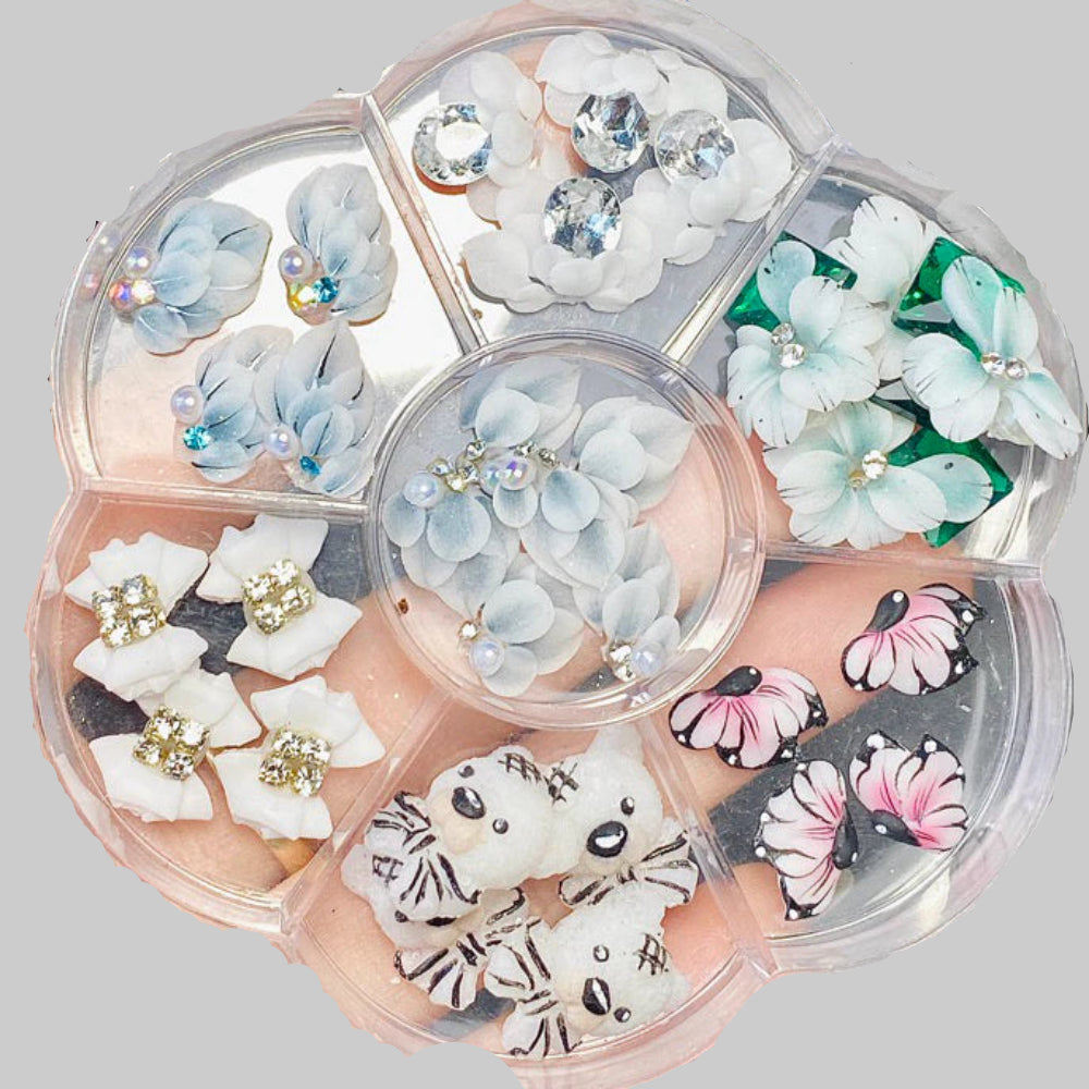 Hoa Bột Nail - Set Hoa Bột (Kèm Khay)
