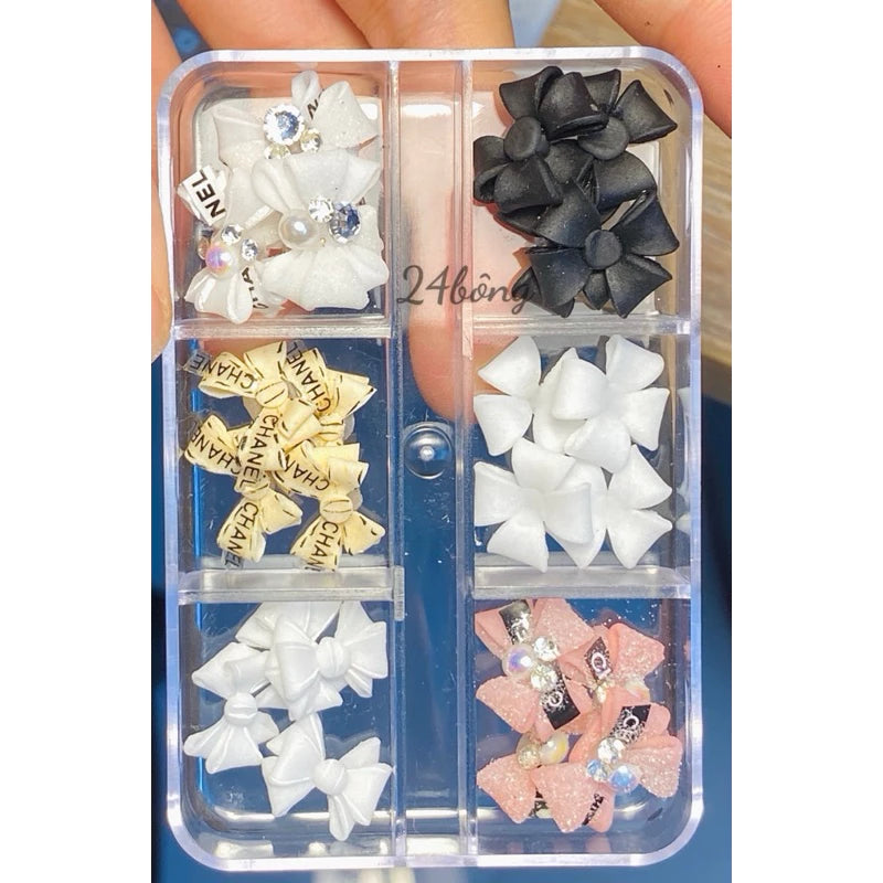 Hoa Bột Nail - Set Hoa Bột (Kèm Khay)