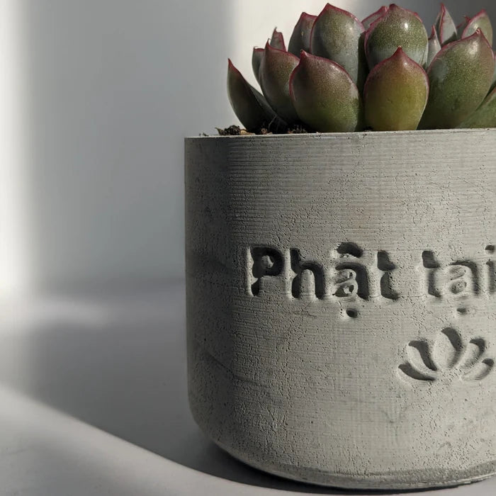 "Phật Tại Tâm" Round Planter Silicone Molds