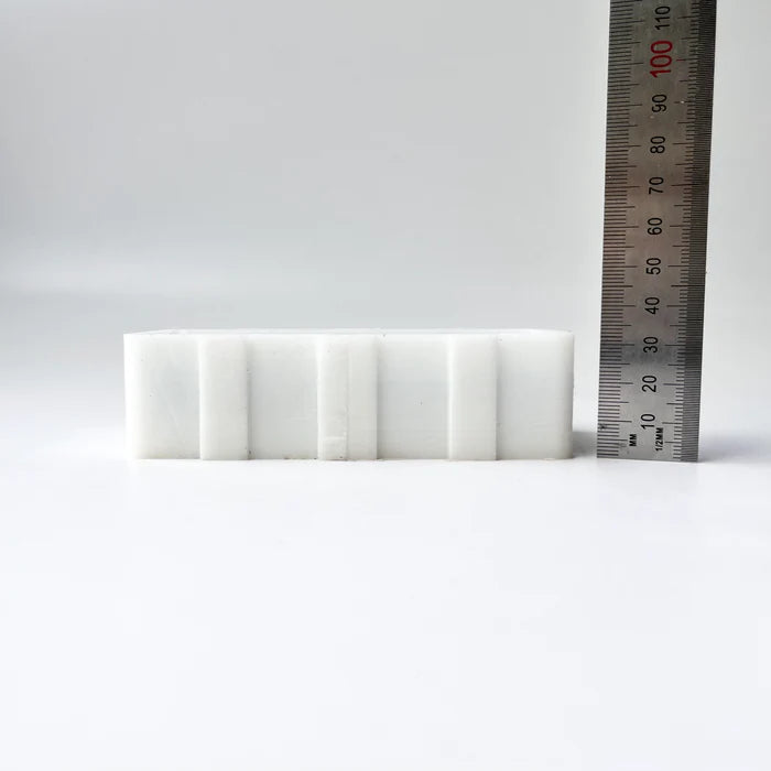 Made-to-Order Rectangular Silicone Soap Mold with Custom Text