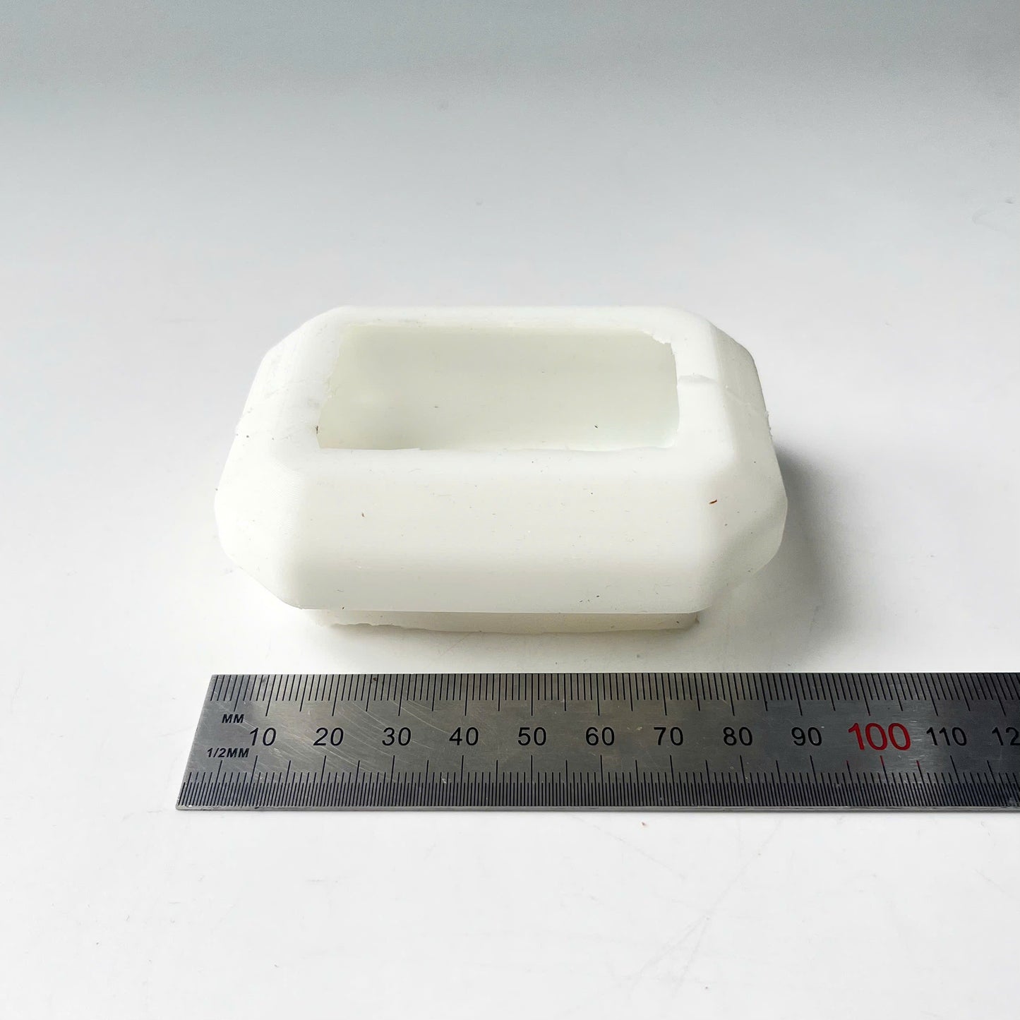 Made-to-Order Polygon Silicone Soap Mold with Custom Text