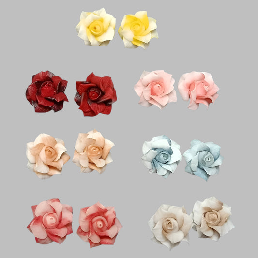 Hoa Bột Nail - Hoa Hồng Fan Hai Màu