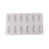 12-Cavity Mango Shape Silicone Mold for Mousse/Chocolate Cake