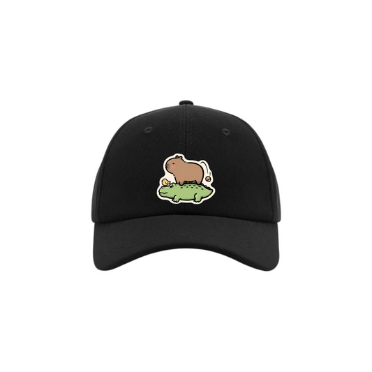Capybara & Crocodile Embroidery Hat