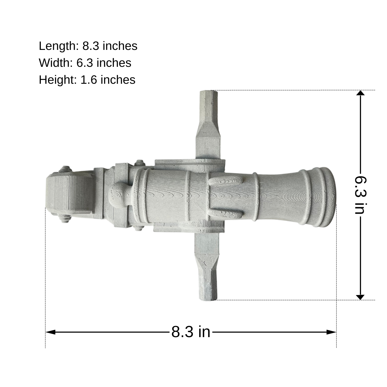 Silicone Mold for Cannon-Shaped Cigar Holder