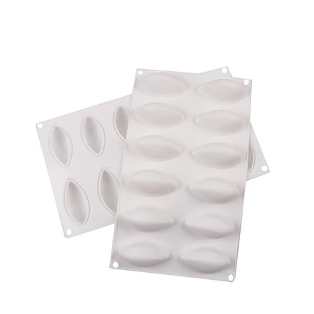 12-Cavity Mango Shape Silicone Mold for Mousse/Chocolate Cake
