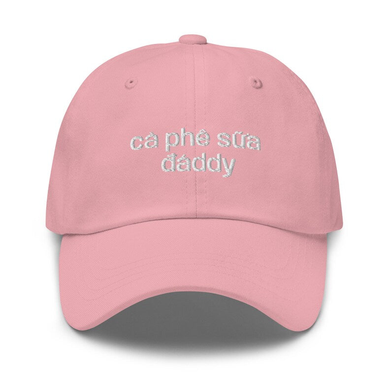 " cà phê sữa đáddy " Embroidered Hat