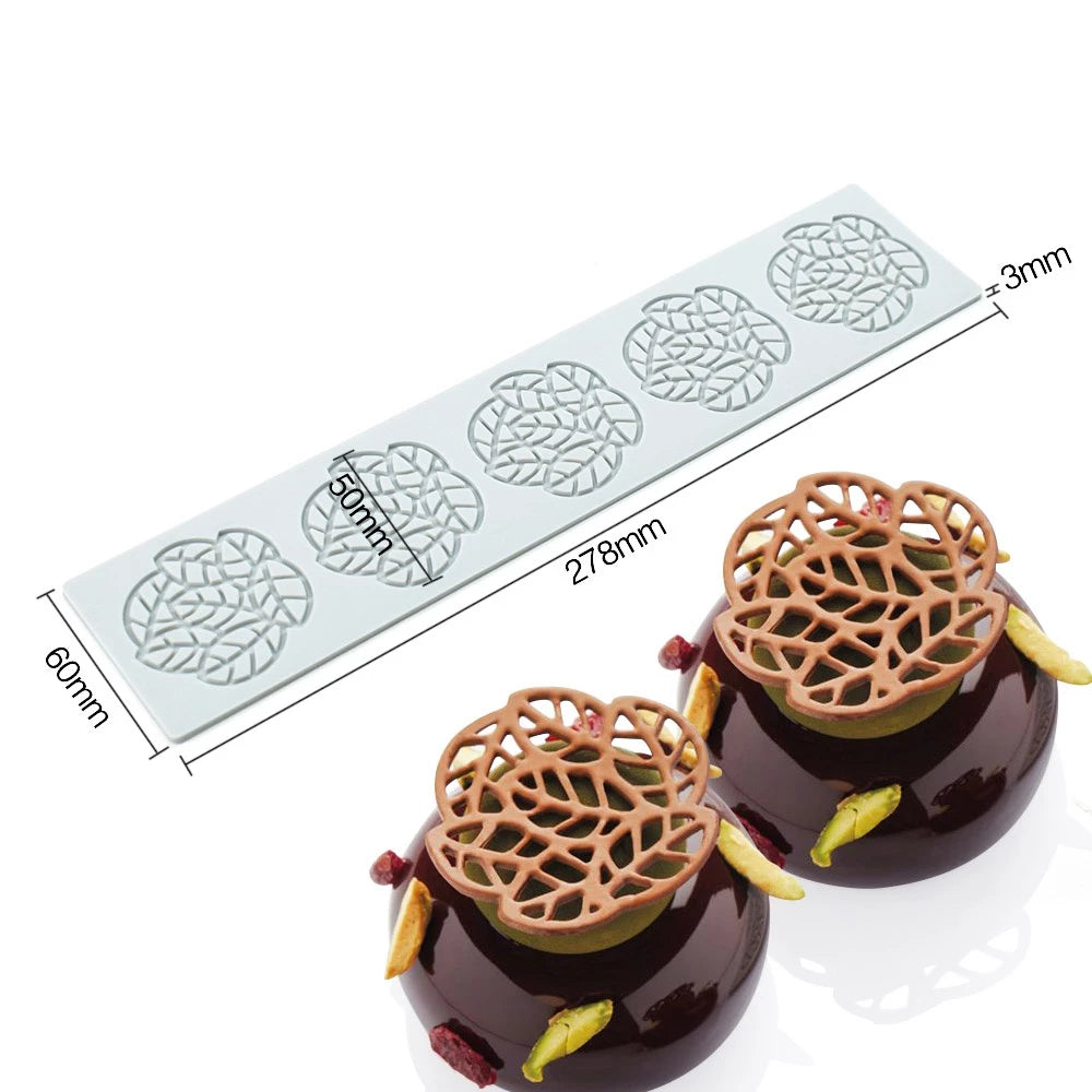 Leaf Shape Silicone Mold for Cake Decorating