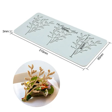 Leaf Shape Silicone Mold for Cake Decorating
