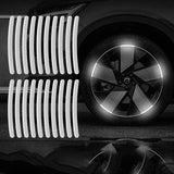 Set 20 Waterproof Reflective Stickers For Wheel Rim Decoration