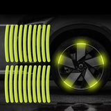 Set 20 Waterproof Reflective Stickers For Wheel Rim Decoration