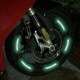 Set 20 Waterproof Reflective Stickers For Wheel Rim Decoration