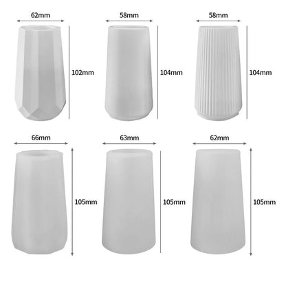 DIY Silicone Mold for Succulent Pots | Round/Square Cement Planter Mold | Desk Organizer & Home Decoration Craft