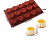 3D DIY heart/star/round/square silicone pudding mold