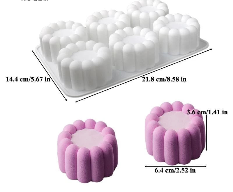 3D DIY heart/star/round/square silicone pudding mold