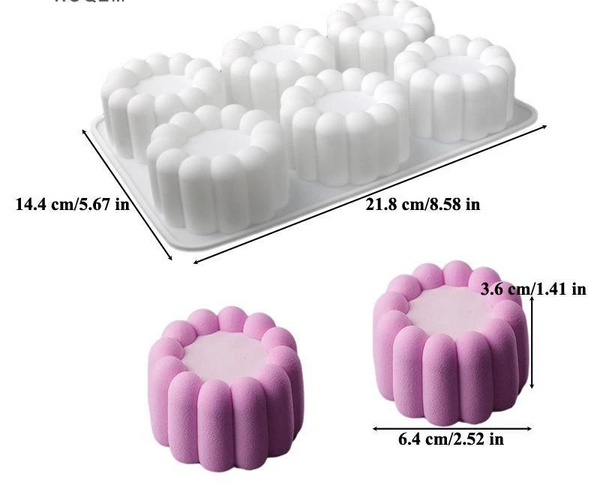 3D DIY heart/star/round/square silicone pudding mold