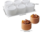 3D DIY heart/star/round/square silicone pudding mold