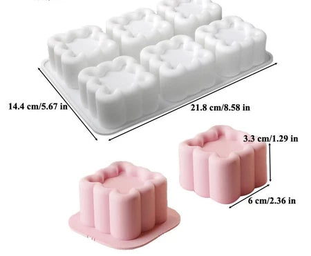 3D DIY heart/star/round/square silicone pudding mold