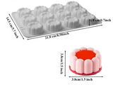 3D DIY heart/star/round/square silicone pudding mold
