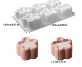 3D DIY heart/star/round/square silicone pudding mold