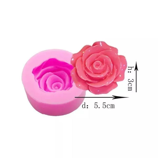 DIY Cute Rose Flower Silicone Mold for Fondant, Chocolate, and Cake Decoration