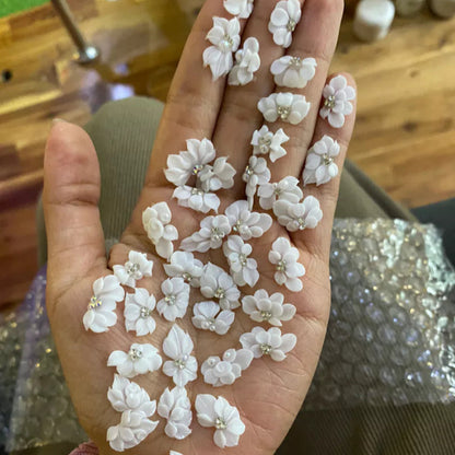 Hoa Bột Nail - Hoa Trắng