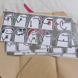 Set 50 Flork Meme Stickers