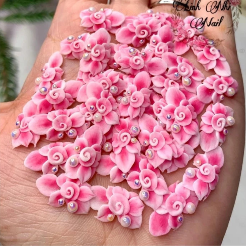 Hoa Bột Nail - Hoa Xoáy