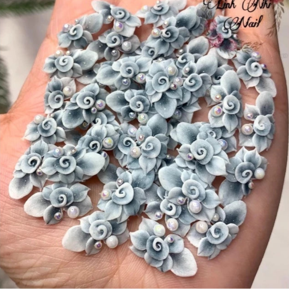 Hoa Bột Nail - Hoa Xoáy