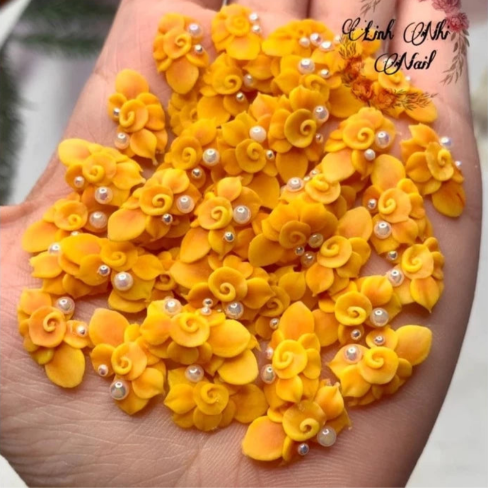 Hoa Bột Nail - Hoa Xoáy