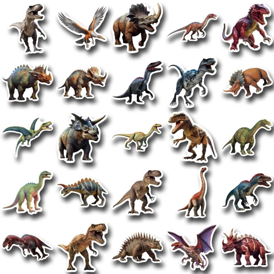 Jurassic Dinosaur Sticker Pack – Set of 50