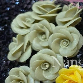 Hoa Bột Nail - Hoa Hồng