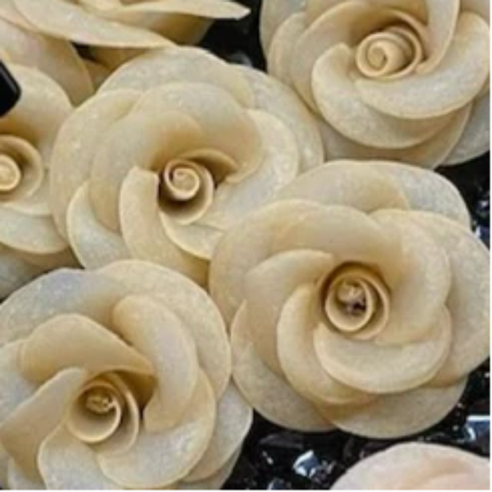 Hoa Bột Nail - Hoa Hồng