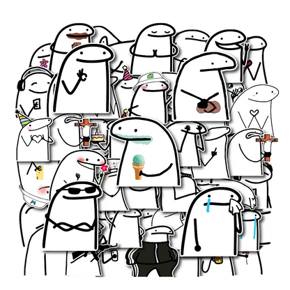 Set 50 Flork Meme Stickers