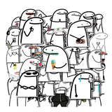 Set 50 Flork Meme Stickers