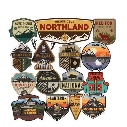 Set 50 Vintage Travel  Stickers