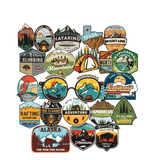 Set 50 Vintage Travel  Stickers