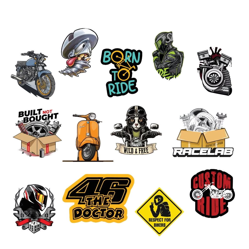 Set 50 Motor Stickers