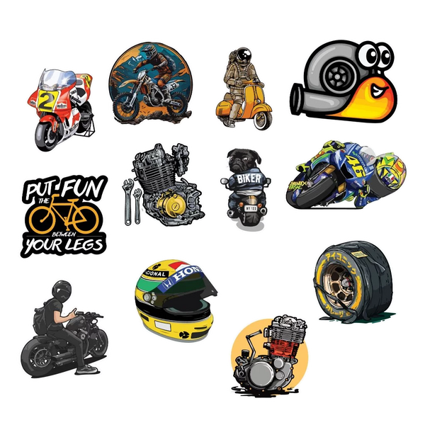Set 50 Motor Stickers