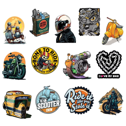 Set 50 Motor Stickers