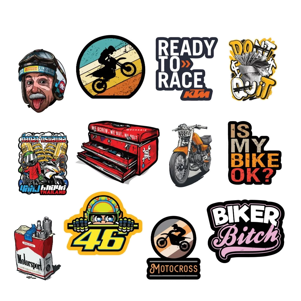 Set 50 Motor Stickers