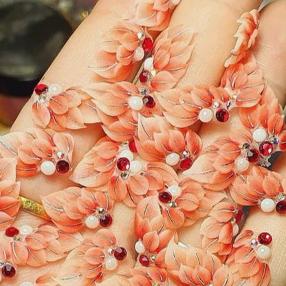 Hoa Bột Nail - Hoa Góc Vẽ