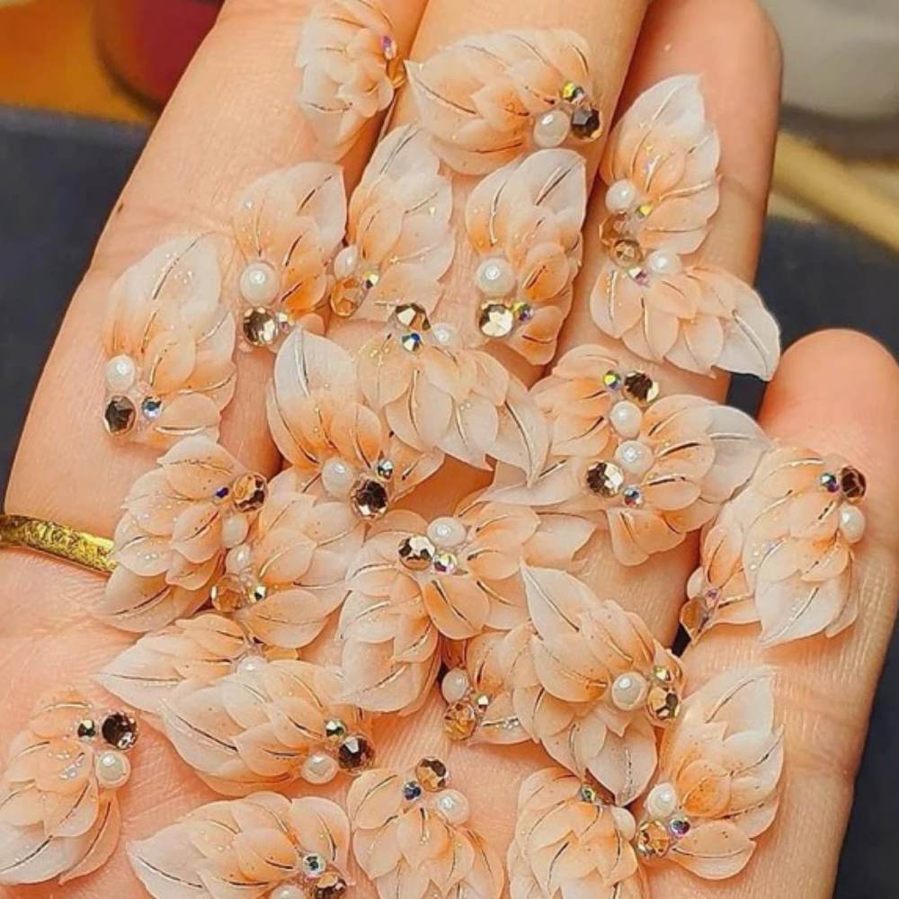 Hoa Bột Nail - Hoa Góc Vẽ