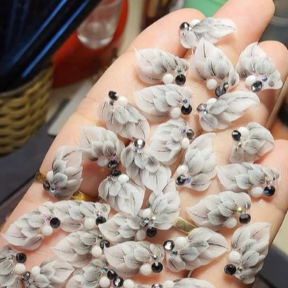 Hoa Bột Nail - Hoa Góc Vẽ