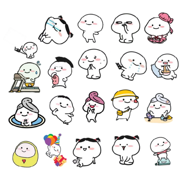Set 50 Cutie Meme Stickers