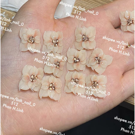 Hoa Bột Nail - Hoa Gắn Móng Chân Loại 2