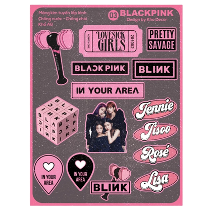 Matte Glitter Stickers